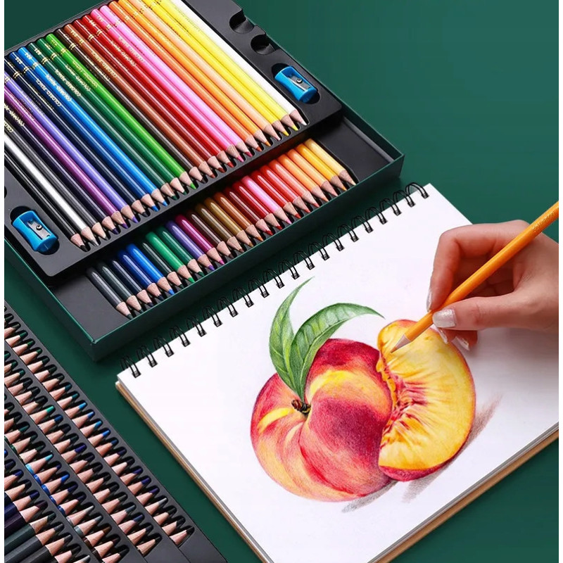 Kredki Ołówkowe Premium – Zestaw 72 Kolory Olejne