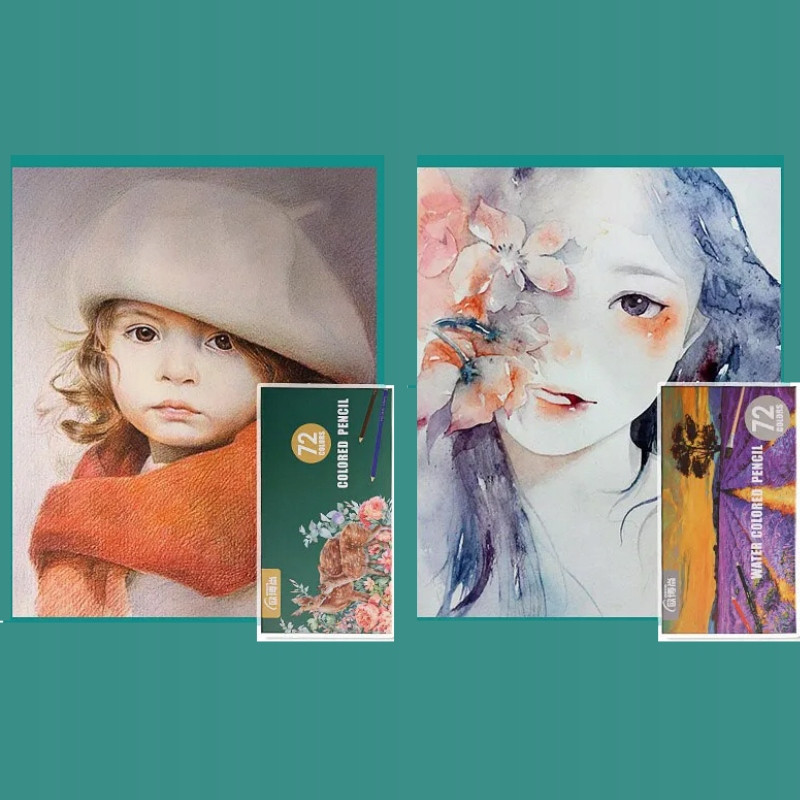 Kredki Ołówkowe Premium – Zestaw 72 Kolory Olejne