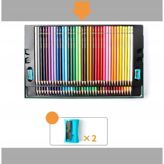 Kredki Ołówkowe Premium – Zestaw 48 Kolory Olejne