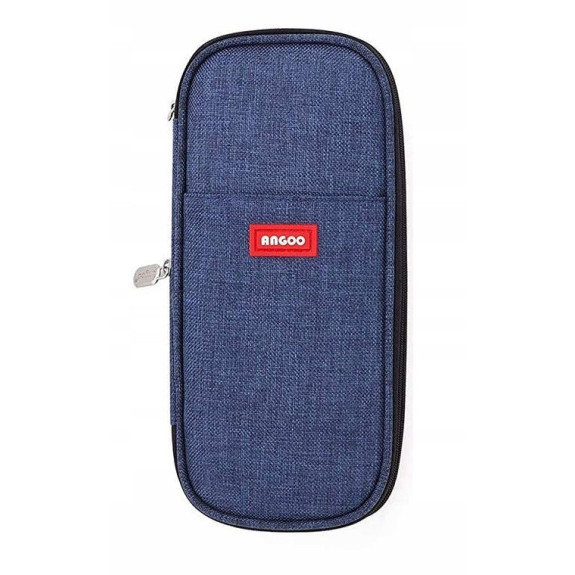 Granatowy Piórnik Organizer Szkolny Saszetka