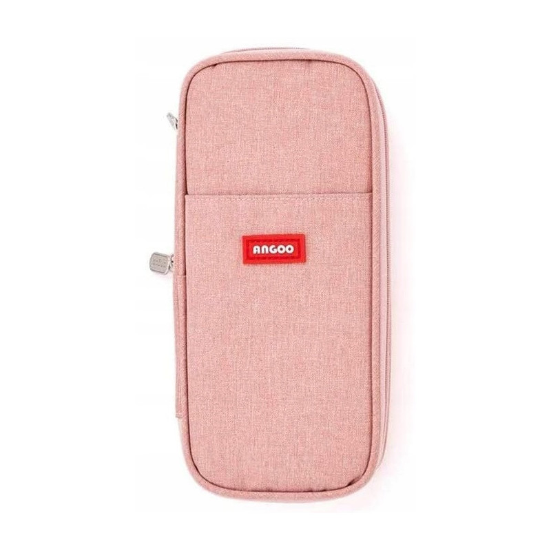 Różowy Piórnik Organizer Szkolny Saszetka