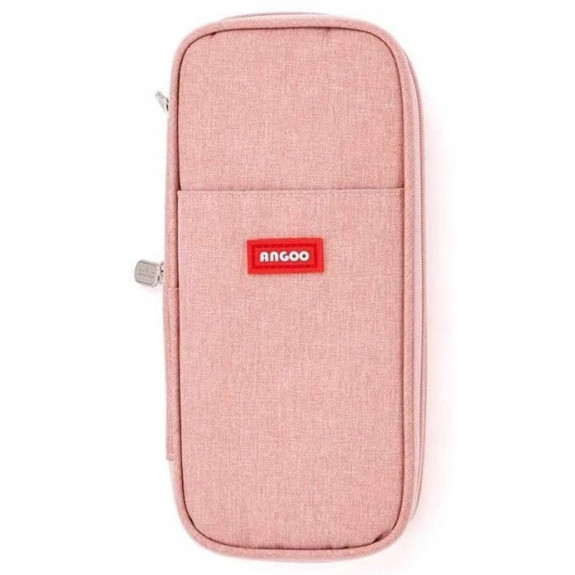 Różowy Piórnik Organizer Szkolny Saszetka