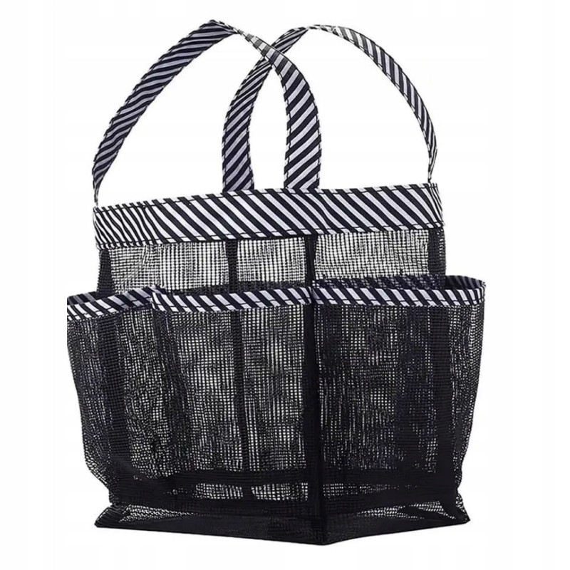 Koszyk Pod Prysznic Siatkowy – Wiszący Organizer na Kosmetyki Czarny