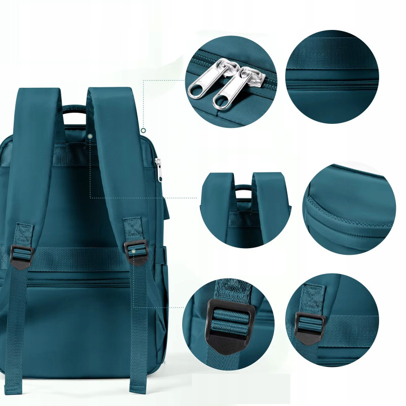 Plecak PAKKO Bagaż Podręczny do Samolotu Wizzair Rayanair 40x20x25 USB T130