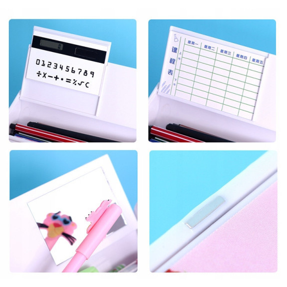 Różowy Piórnik Wielofunkcyjny Tuba z Kotkiem