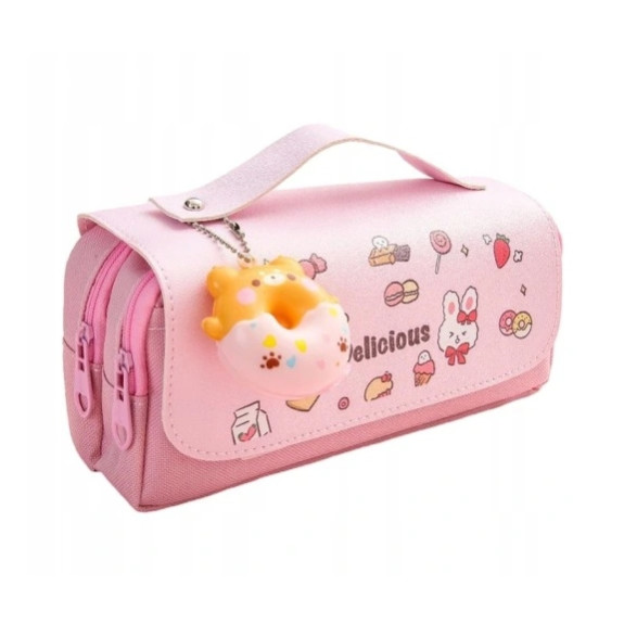 PIÓRNIK szkolny wielofunkcyjny saszetka kotek SZKOŁA (C036)