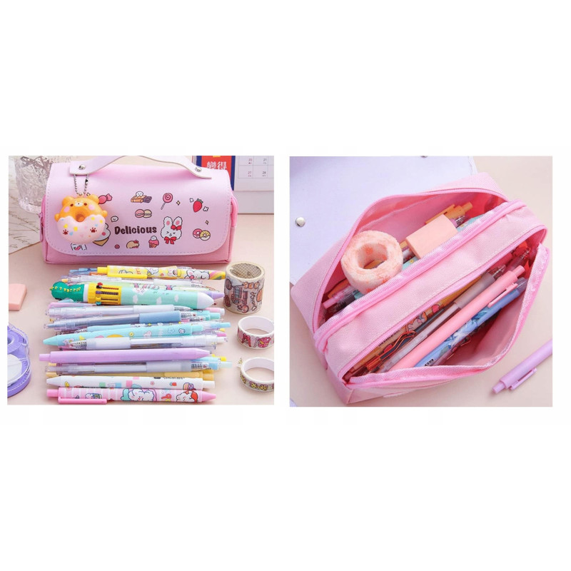 PIÓRNIK szkolny wielofunkcyjny saszetka kotek SZKOŁA (C036)