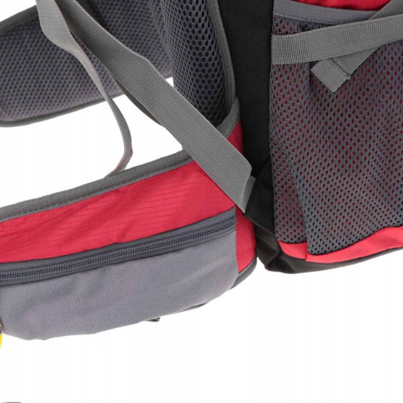 Plecak turystyczny 45+5l Climber 1 CZERWONY z pokrowcem trekkingowy