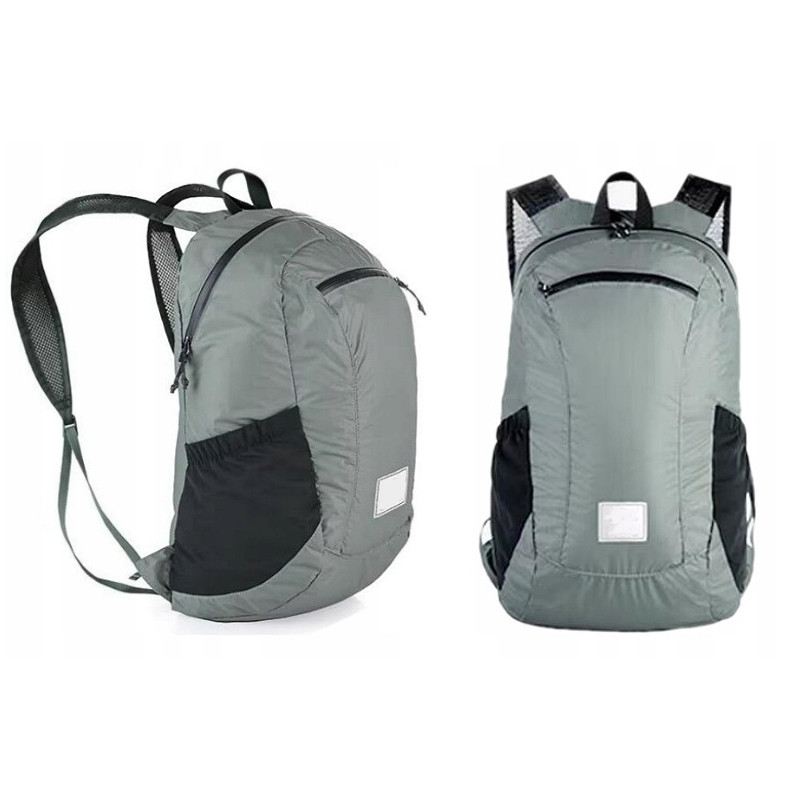 Plecak sportowy SZARY 18L mały do plecaka awaryjny lekki turystyczny (PT037)