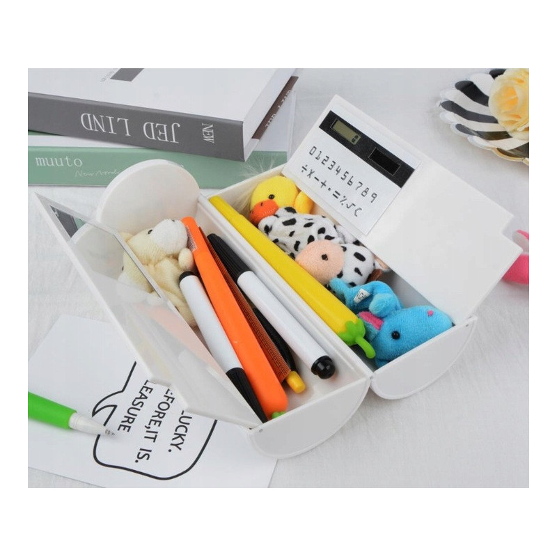 Różowy Piórnik Wielofunkcyjny Tuba z Kotkiem