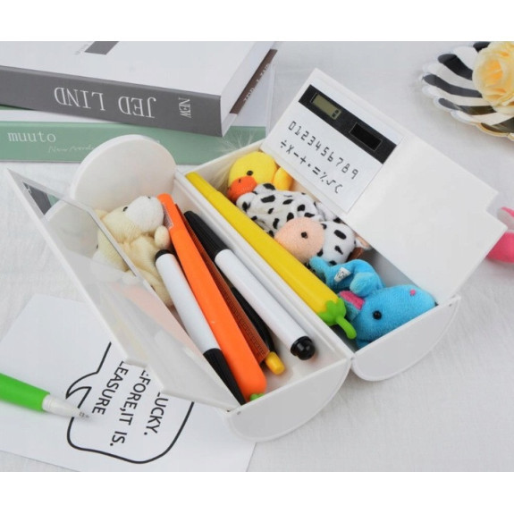 Różowy Piórnik Wielofunkcyjny Tuba z Kotkiem