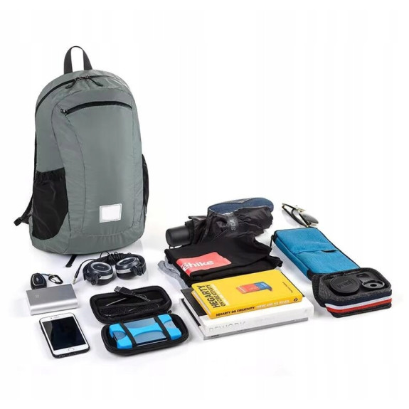 Plecak turystyczny damski męski mały 18l Czarny plecaczek bagaż podręczny (PT037)