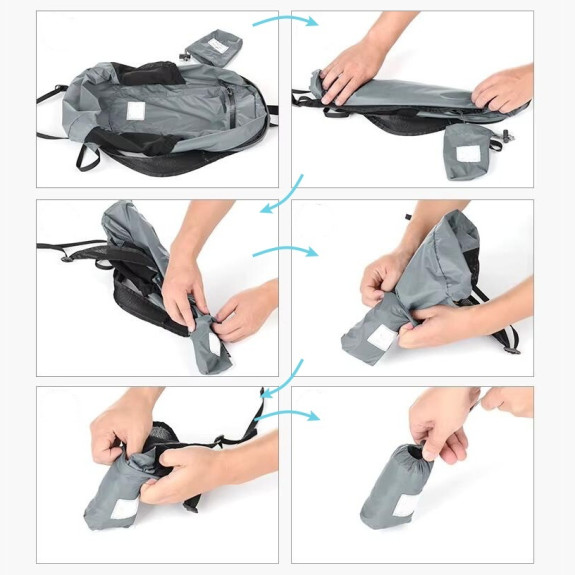 Plecak turystyczny damski męski mały 18l Czarny plecaczek bagaż podręczny (PT037)