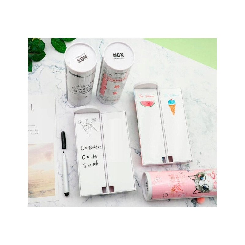 Różowy Piórnik Wielofunkcyjny Tuba z Kotkiem