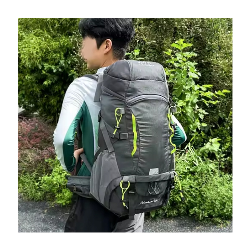 Plecak turystyczny 50L Climber 2 SZARY w góry trekkingowy usztywniane plecy