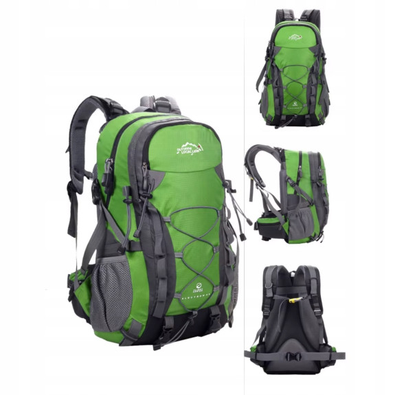 Plecak turystyczny 25L Traper 1 ZIELONY z pokrowcem przeciwdeszczowym 45l M