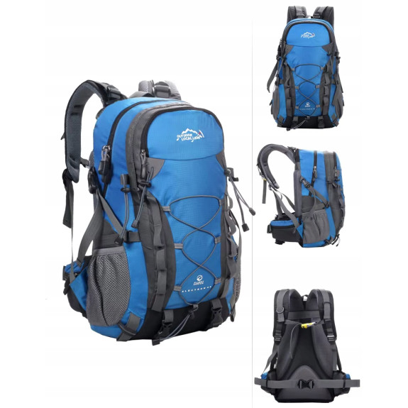 PLecak turystyczny 25L Traper 1 NIEBIESKI pokrowcem przeciwdeszczowym 45l M 2