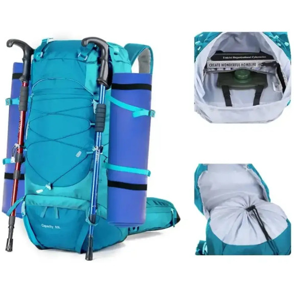 Plecak turystyczny 50L Traper 4 NIEBIESKI górski Trekkingowy damski męski