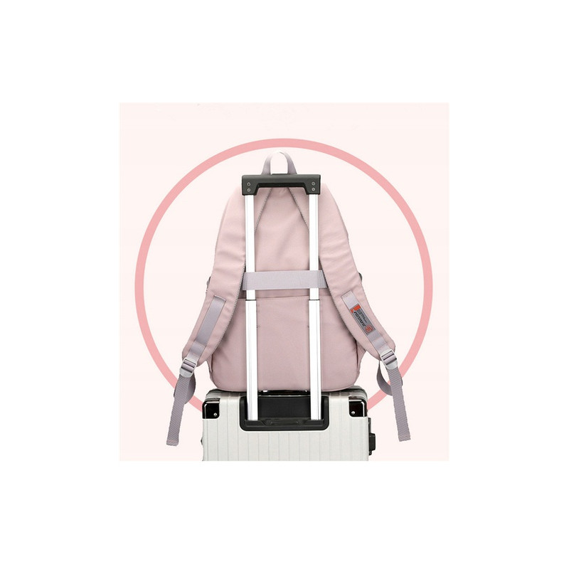 PLECAK szkolny młodzieżowy PAKKO duży tornister torba szkoła RÓŻOWY (D088)