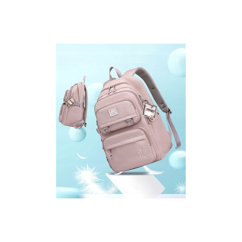 PLECAK szkolny młodzieżowy PAKKO duży tornister torba szkoła RÓŻOWY (D088)