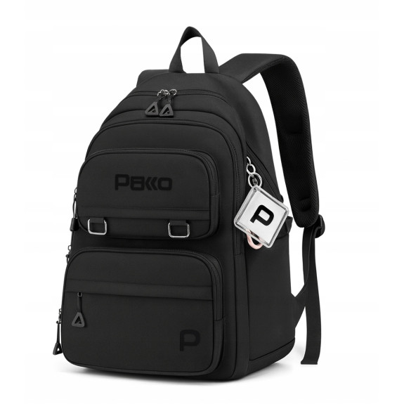 PLECAK szkolny młodzieżowy PAKKO duży tornister torba szkoła CZARNY (D088) PLECAK szkolny młodzieżowy PAKKO duży tornister torba szkoła CZARNY (D088)