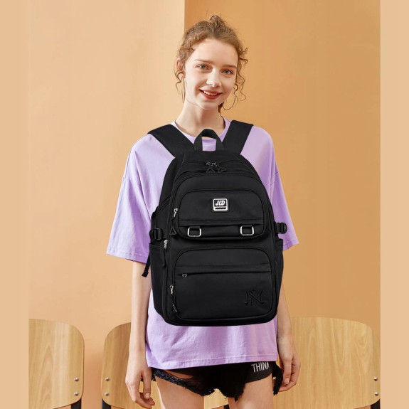 PLECAK szkolny młodzieżowy PAKKO duży tornister torba szkoła CZARNY (D088) 2