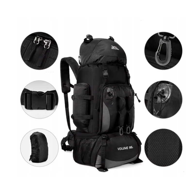 Plecak Taktyczny 90L - Militarny Wojskowy Outdoor Survival Bushcraft (I053)