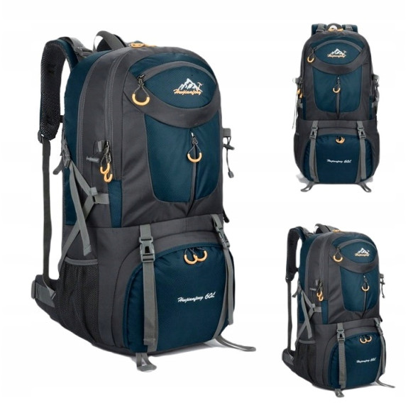 Sportowy plecak turystyczny duży 60l M | 61 x 38 x 23 (i301)