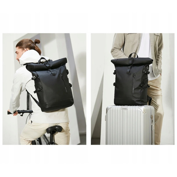 Plecak Miejski Biznesowy Męski Wodoodporny PREMIUM Kieszeń na laptopa 15.6 (PT038)