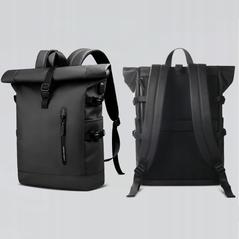 Plecak Miejski Biznesowy Męski Wodoodporny PREMIUM Kieszeń na laptopa 15.6 (PT038)