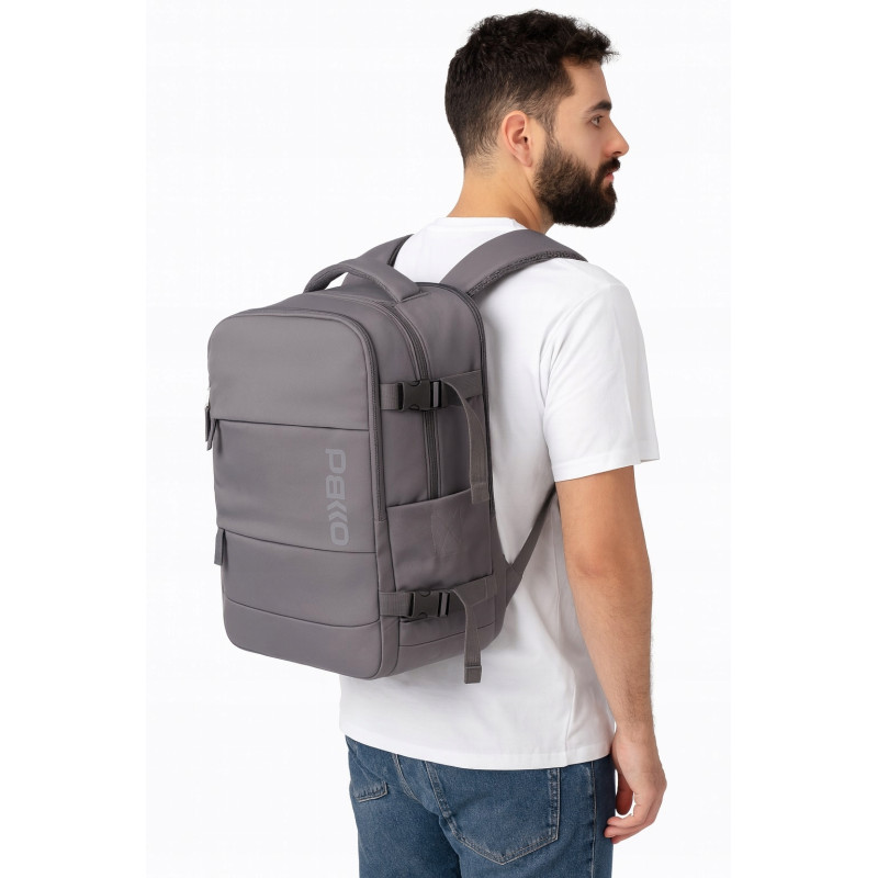 Plecak PAKKO Bagaż Podręczny do Samolotu Wizzair Rayanair 40x20x25 USB T500