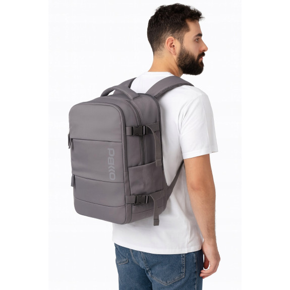 Plecak PAKKO Bagaż Podręczny do Samolotu Wizzair Rayanair 40x20x25 USB T500