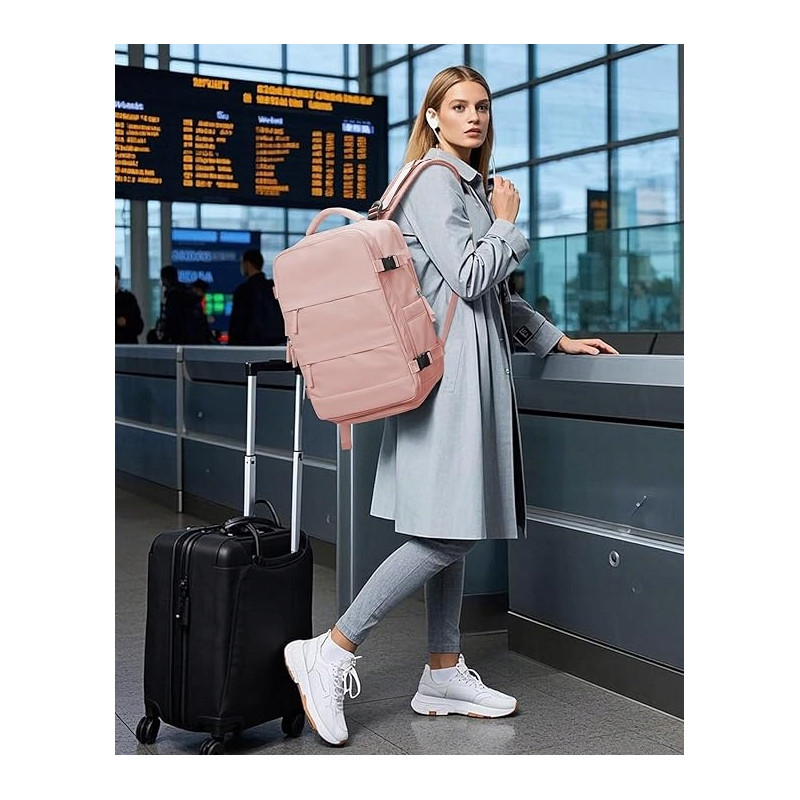 Plecak PAKKO Bagaż Podręczny do Samolotu Wizzair Rayanair 40x20x25 USB T500