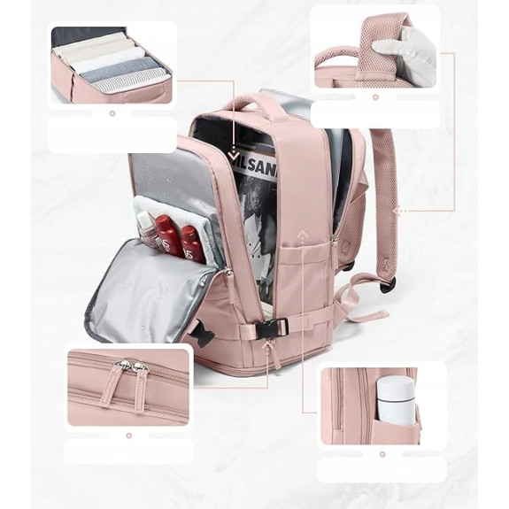 Plecak PAKKO Bagaż Podręczny do Samolotu Wizzair Rayanair 40x20x25 USB T500