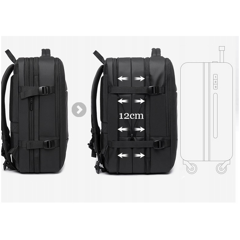 Torba podróżna plecak na laptopa 17.3 cali usb (i076)