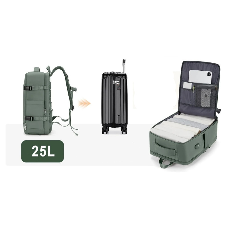 Plecak podróżny Bagaż Podręczny 46×32×16 Niebieski