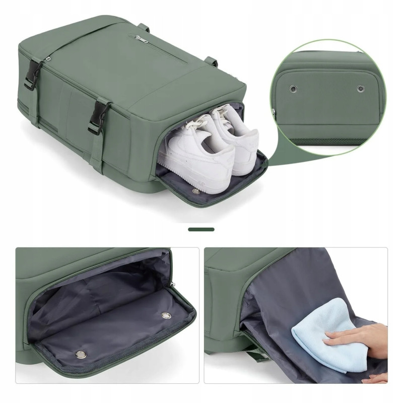 Plecak podróżny Bagaż Podręczny 46×32×16 Czarny