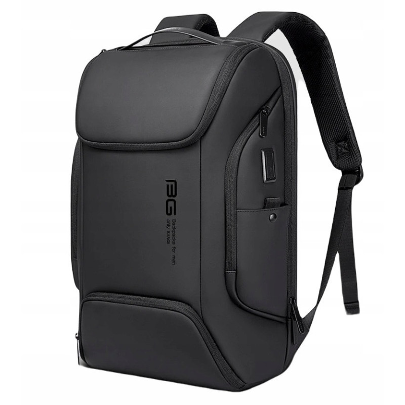 Plecak Na Laptopa 15.6 Cali USB C Wodoodporny Szary (I185)