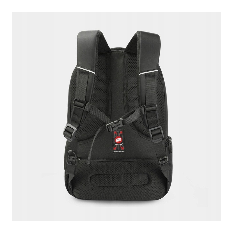 Plecak na laptopa TIGERNU 17,3" USB TSA antykradzieżowy wodoodp. szyfr I017