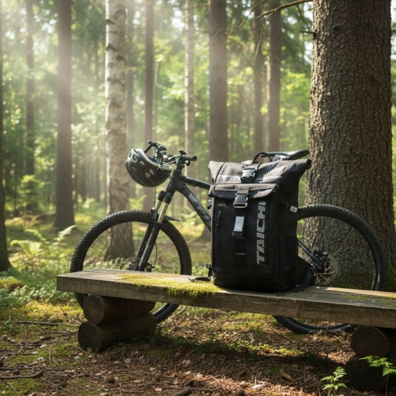 Plecak motocyklowy wodoodporny roll-top turystyczny sportowy 25-30l ZM14