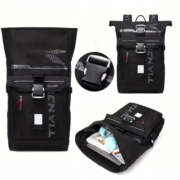 Plecak motocyklowy wodoodporny roll-top turystyczny sportowy 25-30l ZM14