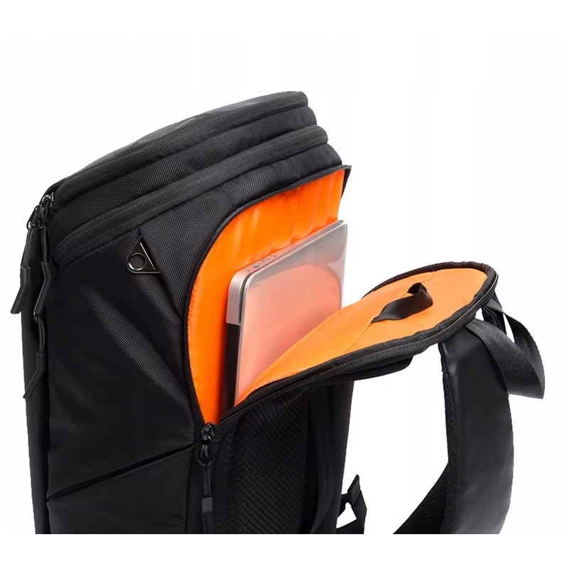 Plecak na laptopa 15,6'' wodoodporny męski miejski podróżny czarny (ZM15)