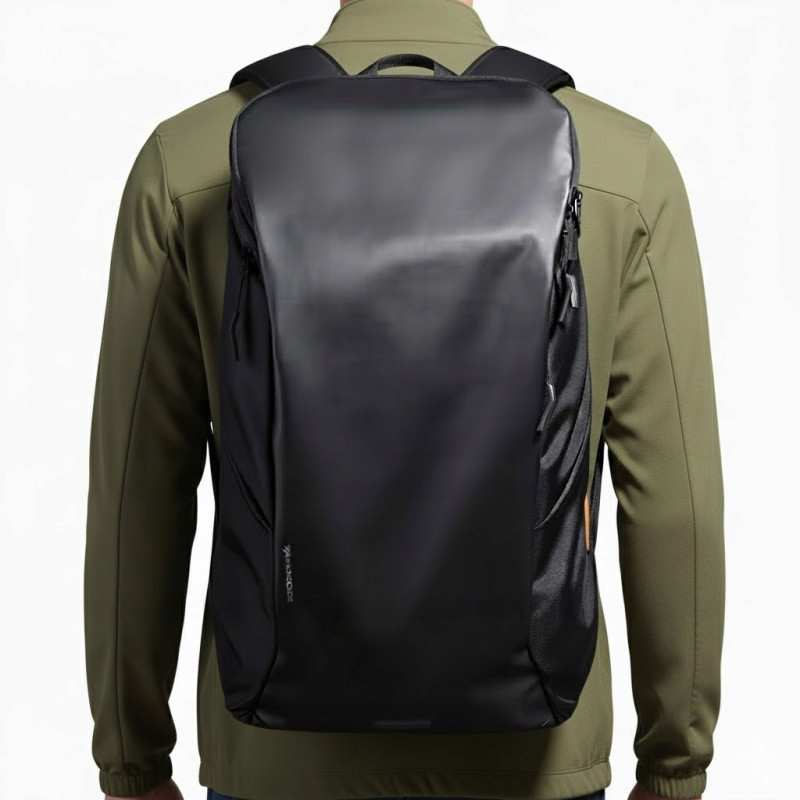 Plecak na laptopa 15,6'' wodoodporny męski miejski podróżny czarny (ZM15)