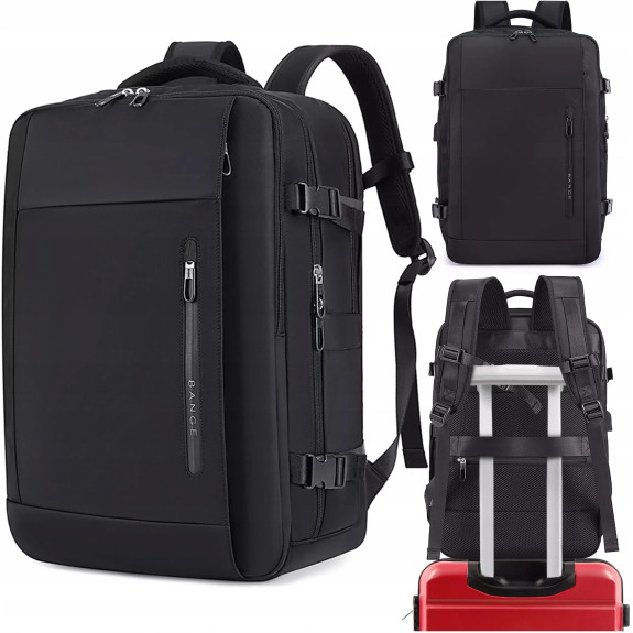 Torba podróżna bagaż plecak na laptop 17,3'' USB wodoodporny BANGE I087 2