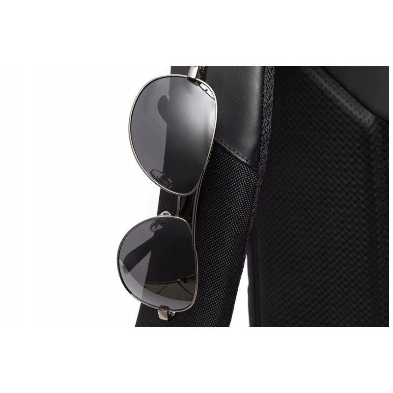 Plecak na laptopa 15,6'' wodoodporny męski miejski podróżny czarny (ZM15)