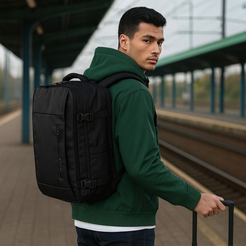 Torba podróżna bagaż plecak na laptop 17,3'' USB wodoodporny BANGE I087