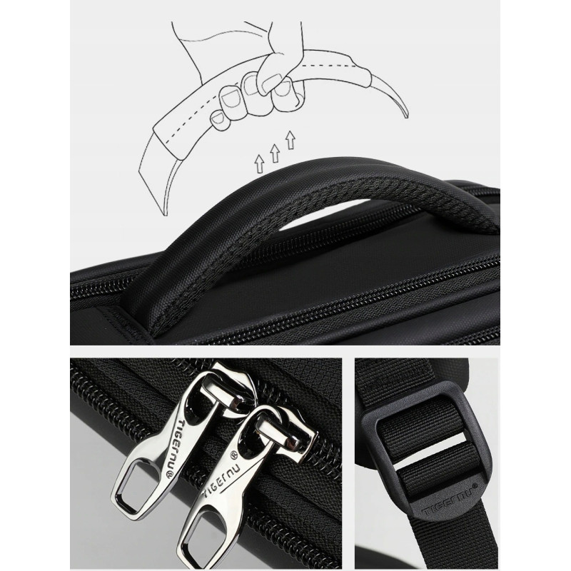 Plecak na laptopa 15,6” wodoodporny RFID otwierany walizka (I109)