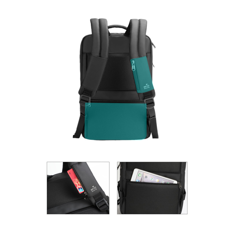 Plecak na laptopa 15,6” wodoodporny RFID otwierany walizka (I109)