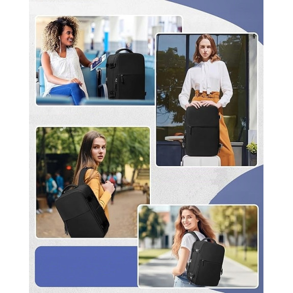 Plecak PAKKO Bagaż Podręczny do Samolotu Wizzair Rayanair 40x20x25 USB T140