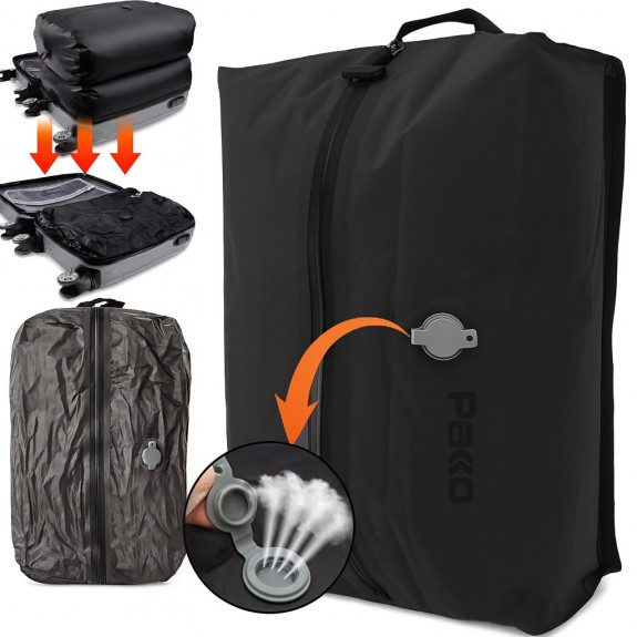 Zestaw worek próżniowy PAKKO kompresor elektryczny bezprzewodowy USB I114